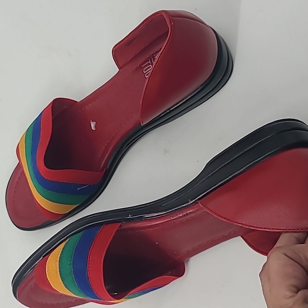 Vintage mootsies tootsies rainbow sandals size 8.5 - Picture 6 of 8